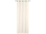 Vorhang WIRTH "Newbury" Gr. 4, beige (creme), B:130cm H:245cm, Jacquard, Baumwolle, Polyester, Gardinen, Vorhang