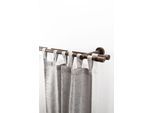 Gardinenstange GARESA "PILA", braun (nussbaum), L:360cm Ø:20mm, Holzwerkstoff, Gardinenstangen, Gardinenstange, Vorhanggarnitur, verlängerbar, Knopf mit Ausschnitt, ohne Ringe