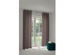 Vorhang ADAM "Uni Collection" Gr. 1, braun (dunkelbraun), B:145cm H:145cm, Jacquard, Baumwolle (Bio-Baumwolle), Gardinen, Vorhang, aus 100% Bio-Baumwolle