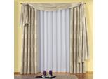 Gardine WIRTH "Vanessa" Gr. 6, weiß, B:750cm H:145cm, Voile, Polyester, Gardinen, Gardine, Store