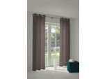 Vorhang ADAM "Uni Collection" Gr. 3, braun (dunkelbraun), B:145cm H:225cm, Jacquard, Baumwolle (Bio-Baumwolle), Gardinen, Vorhang, aus 100% Bio-Baumwolle