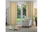 Vorhang WIRTH "Lahstedt" Gr. 3, beige (sand), B:135cm H:225cm, Jacquard, Polyacryl, Polyester, Gardinen, Vorhang