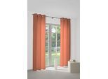 Vorhang WIRTH "SUNBONE" Gr. 1, orange (terra), B:132cm H:145cm, Polyester, Gardinen, Vorhang