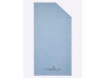 Handtuch WÄSCHEPUR Gr. 5, blau (hellblau), B:30cm L:50cm, 100% Baumwolle, Handtücher, Handtuch