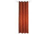 Vorhang WIRTH "B-Holmsund" Gr. 4, braun (rost), B:132cm H:200cm, Chenille, Polyacryl, Gardinen, Vorhang