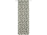 Vorhang ADAM "Dots" Gr. 3, schwarz (natur, schwarz), B:142cm H:225cm, Jacquard, Baumwolle, Leinen, Gardinen, Vorhang, aus Leinen und Bio-Baumwolle