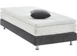 Boxbett "Nagoya", grau (anthrazit), B:90cm L:202cm, WESTFALIA SCHLAFKOMFORT, Komplettbetten, Boxbett, wählbar mit und ohne Topper, in H2, H3 und H4 erhältlich