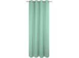 Vorhang WIRTH "Newbury" Gr. 3, grün (mint), B:130cm H:225cm, Jacquard, Baumwolle, Polyester, Gardinen, Vorhang