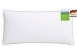 Federkissen OTTO HOME "TAMINS, Kopfkissen 80x80 cm, 40x80cm", weiß, B:40cm L:80cm, Bezug: 100% Baumwolle. Füllung: 85% Federn, 15% Daunen, Kopfkissen, Federkissen, Kissen, Made in Germany, Allergiker geeignet (Nomite)