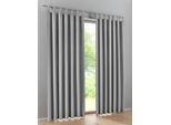 Vorhang HEINE HOME Gr. 4, grau, B:140cm H:245cm, Polyester, Gardinen, Vorhang