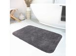 Badematte WECON HOME BASICS "Ole WB-2721", grau, H:20mm, Baumwolle, Badematten, Badematte, 100% Baumwollflor, waschbar, einfarbig, Badezimmerteppich