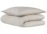 Bettwäsche UNCOVER BY SCHIESSER "Punto aus edlem Baumwollsatin, 135x200cm + 80x80cm", beige, B/L: 135cm x 200cm, 1 Stk., 1 Stk., Satin, B/L: 80cm x 80cm, 2 Stk., Satin, Obermaterial: 100% Baumwolle, Bettwäsche, Bettwäsche, Made in Green