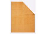 Wohndecke BIEDERLACK Gr. 1, gelb, B:150cm L:200cm, 70% Baumwolle, 30% Polyacryl, Wohndecken, Wohndecke
