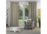 Vorhang WIRTH "Torbole" Gr. 1, braun (mittelbraun), B:65cm H:125cm, Jacquard, Baumwolle, Polyester, Gardinen, Vorhang