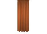 Vorhang WIRTH "Newbury", orange (terra), B:130cm H:295cm, Baumwolle, Polyester, Gardinen, Vorhang, nach Maß