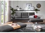 Ecksofa W.SCHILLIG "broadway, Designsofa mit tollem Sitzkomfort, L-Form", grau (anthrazit s22), B:291cm H:94cm T:164cm, Flachgewebe S22 (100% Polyester), Sofas, Ecksofa, Sitztiefenverstellung, Kopfteil- & Seitenteilverstellung, Breite 291cm