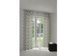 Vorhang ADAM "Good Old Days" Gr. 4, schwarz, B:145cm H:245cm, Jacquard, Baumwolle (Bio-Baumwolle), Gardinen, Vorhang, aus 100% Bio-Baumwolle