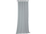 Vorhang WIRTH "Torbole", blau, B:132cm H:265cm, Baumwolle, Polyester, Gardinen, Vorhang, nach Maß