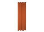 Vorhang WIRTH "Dim out", orange (terra), B:142cm H:365cm, Polyester, Gardinen, Vorhang, nach Maß