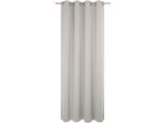 Vorhang WIRTH "Westport" Gr. 4, grau (hellgrau), B:132cm H:245cm, Jacquard, Polyester, Gardinen, Vorhang