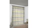 Vorhang WIRTH "Berlare", grün, B:131cm H:245cm, Jacquard, Baumwolle, Polyester, Gardinen, Vorhang