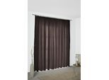 Vorhang WIRTH "RICCIA" Gr. 4, lila (braun, lila), B:132cm H:245cm, Jacquard, Obermaterial: 75% Polyester, 25% Baumwolle, Gardinen, Vorhang