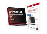 DISPLEX Displayschutzfolie "Privacy Safe", schwarz, B:27cm H:0,5cm T:40,5mm, Displayfolien, universal, 16:10, Blickschutzfolie, Schutzfolie, Bildschirmschutz, Displayschutzfolie