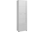 Garderobenschrank LIVING CHARM "Merano", weiß, B:58,9cm H:197cm T:37cm, Schränke, Garderobenschrank, Breite ca.59