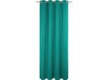 Vorhang ADAM "Uni Collection" Gr. 3, blau (petrol), B:145cm H:225cm, Baumwolle (Bio-Baumwolle), Gardinen, Vorhang, aus 100% Bio-Baumwolle