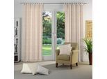 Vorhang WIRTH "Gospic" Gr. 5, orange (terra), B:132cm H:255cm, Jacquard, Baumwolle, Polyester, Gardinen, Vorhang
