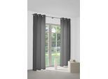 Vorhang WIRTH "Neveres" Gr. 4, grau (anthrazit), B:135cm H:245cm, Jacquard, Baumwolle, Gardinen, Vorhang