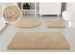 Badematte OTTO HOME "Kaarin", beige (cappuccino beige), H:30mm, Polyester, Badematten, Badematte, Badteppich, getuftet, flauschig, hochflor, große Farbauswahl