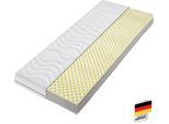 Visco-Matratze BECO "Nightstyle Visko Matratze 90x200, 100x200, 140x200 cm", weiß (weiß, neutral), B:120cm H:17cm L:200cm, Bezug: 100% Polyester. Steppfüllung: 100% Polyester, Matratzen, Visco-Matratze, Matratze, 90x200 cm (H3) von Stiftung Warentest getestet