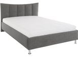 Polsterbett, grau (dunkelgrau), B:150cm L:210cm, Bezug Bett: Microfaser (100% Polyester);Bonnell-Federkernmatratze: Mischgewebe (51% Polyprophlen, 39% Polyester, 10% Baumwolle);Kaltschaummatratze: Frottee (100% Polyester), Bezug abnehm- und waschbar bis 60C, WESTFALIA SCHLAFKOMFORT, Betten, Polsterbett
