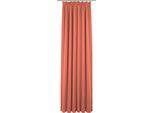 Vorhang ADAM "Uni Collection light" Gr. 2, orange, B:145cm H:175cm, Baumwolle (Bio-Baumwolle), Gardinen, Vorhang, aus 100% Bio-Baumwolle