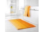 Badematte DYCKHOFF "Colori 09285" Gr. 1, gelb, H:14mm, Bio-Baumwolle, Badematten, Badematte