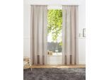 Vorhang "Lanea" Gr. 4, beige (sand), B:135cm H:245cm, Baumwolle, Polyester, LEGER HOME BY LENA GERCKE, Gardinen, Vorhang, Leinenoptik, 1 Schal, verschiedene Größen