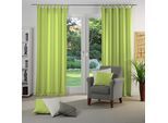 Vorhang WIRTH "Dim out", grün (limone), B:142cm H:155cm, Polyester, Gardinen, Vorhang, nach Maß