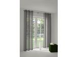 Vorhang WIRTH "LORCA" Gr. 5, braun, B:132cm H:255cm, Obermaterial: 66% Polyester, 34% Baumwolle, Gardinen, Vorhang