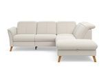 Ecksofa SIT & MORE "Romero L-Form", beige (creme), B:250cm H:91cm T:220cm, 90% Polyester 10%Polyamid, Sofas, Ecksofa, wahlweise mit oder ohne TV-Funktion, Bettfunktion, Bettkasten