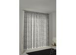 Vorhang ADAM "Flower Cuvée" Gr. 4, schwarz, B:145cm H:245cm, Jacquard, Baumwolle (Bio-Baumwolle), Gardinen, Vorhang, aus 100% Bio-Baumwolle