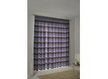Vorhang WIRTH "Menorca" Gr. 1, lila, B:135cm H:145cm, Baumwolle, Polyester, Gardinen, Vorhang