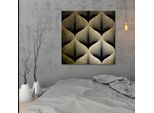 Acrylglasbild OTTO HOME "Blätter - Acrylbilder mit Blattgold veredelt", gold (farbe bild(er): gold), B:50cm H:50cm, Bilder, Acrylglasbild, Goldveredelung, Handgearbeitet, Gerahmt, Edel