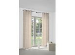 Vorhang WIRTH "Gospic" Gr. 4, orange (terra), B:132cm H:245cm, Jacquard, Baumwolle, Polyester, Gardinen, Vorhang