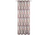 Vorhang WIRTH "Bray" Gr. 4, orange (terrakotta), B:132cm H:245cm, Jacquard, Baumwolle, Polyester, Gardinen, Vorhang