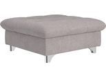 Hocker COTTA "Gemini, B: 108 cm", grau (mouse), Struktur fein, Hocker, Hocker, mit Metallfüße