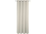 Vorhang WIRTH "Sunday", beige, B:142cm H:235cm, Jacquard, Baumwolle, Polyester, Gardinen, Vorhang, nach Maß
