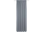 Vorhang ADAM "Uni Collection light" Gr. 4, blau (königsblau), B:142cm H:245cm, Jacquard, Baumwolle, Gardinen, Vorhang, aus 100% Bio-Baumwolle