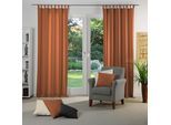 Vorhang WIRTH "Dim out", orange (terra), B:142cm H:325cm, Polyester, Gardinen, Vorhang, nach Maß