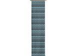Schiebegardine WIRTH "Benewitz" Gr. 3, blau (petrol), B:60cm H:225cm, Jacquard, Baumwolle, Polyester, Gardinen, Schiebegardine
